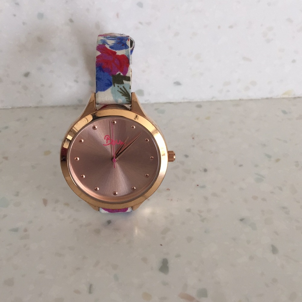 Boum Women’s Rose-Tone Bijou Leather Watch BM1902